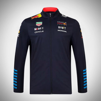 Oracle Red Bull Racing Team F1 Unisex Long Sleeve Night Sky Blue Softshell Jacket
