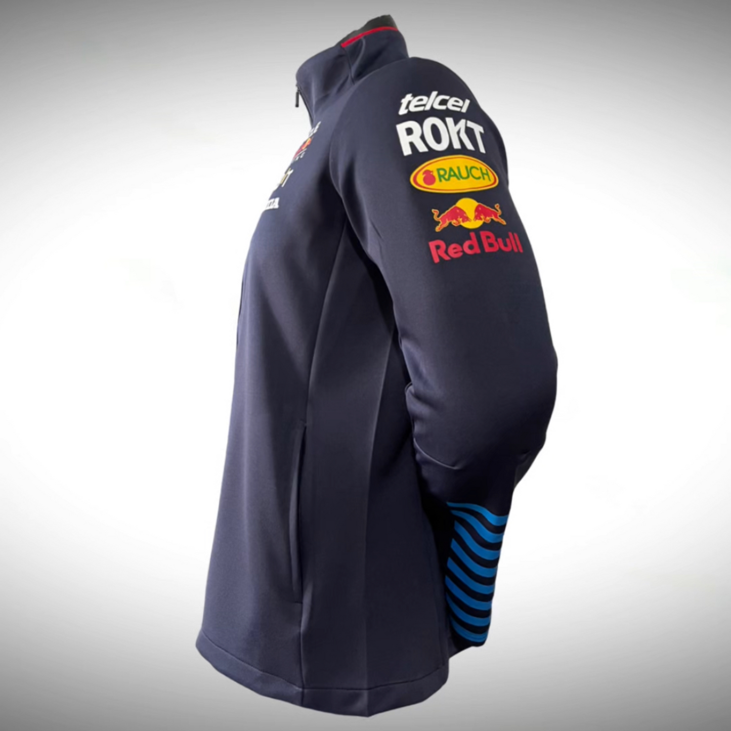Oracle Red Bull Racing Team F1 Unisex Long Sleeve Night Sky Blue Softshell Jacket