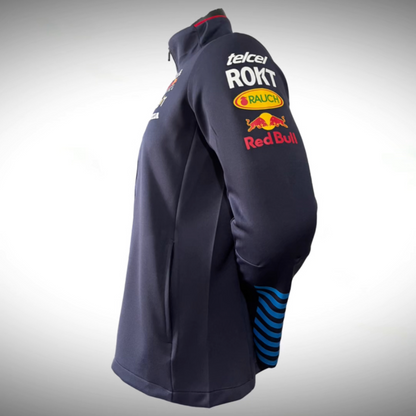 Oracle Red Bull Racing Team F1 Unisex Long Sleeve Night Sky Blue Softshell Jacket