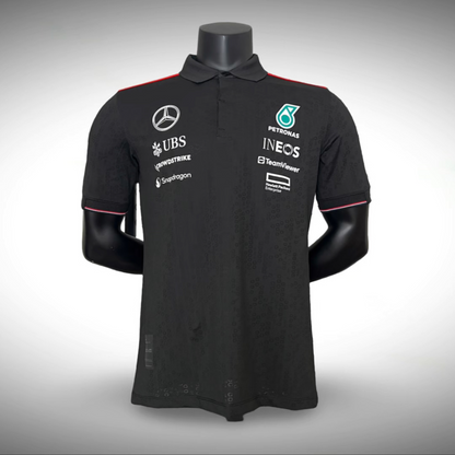 Mercedes AMG Petronas F1 2024 Team Polo - Black
