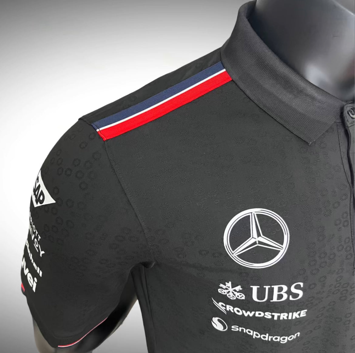 Mercedes AMG Petronas F1 2024 Team Polo - Black