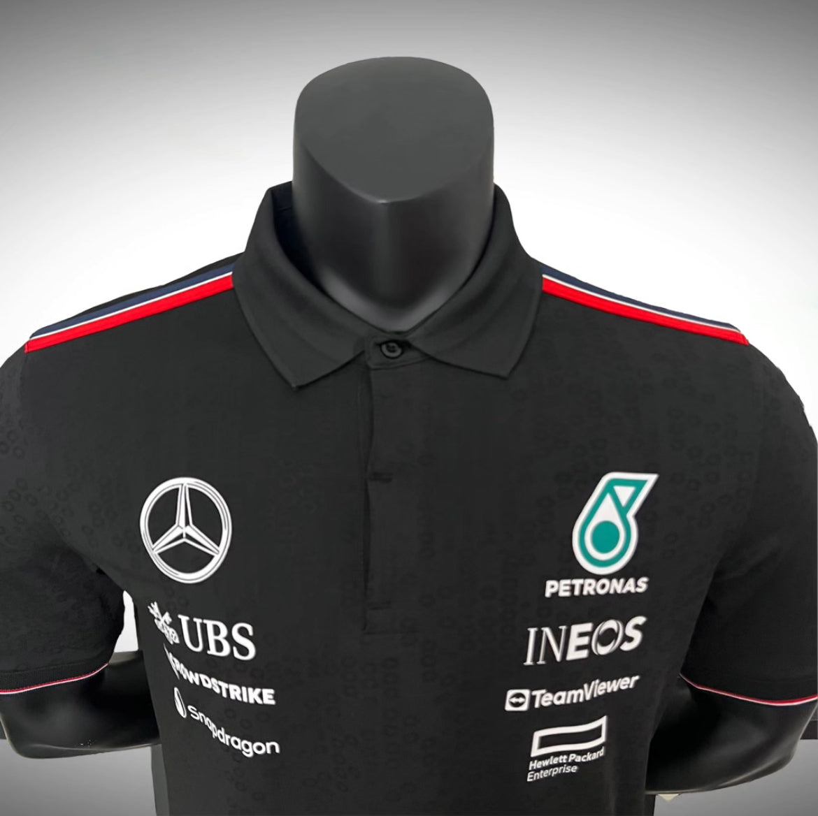 Mercedes AMG Petronas F1 2024 Team Polo - Black