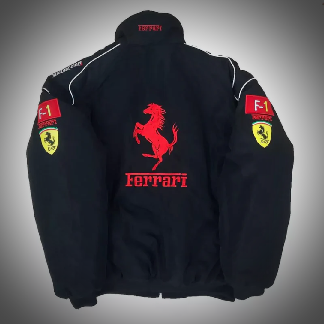 Ferrari Black Bomber Jacket