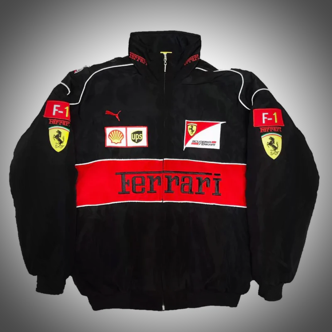 Ferrari Black Bomber Jacket