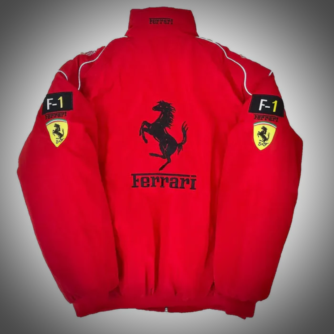 Ferrari Red Bomber Jacket