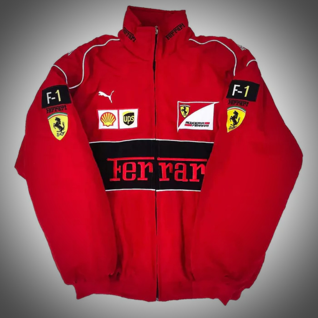 Ferrari Red Bomber Jacket