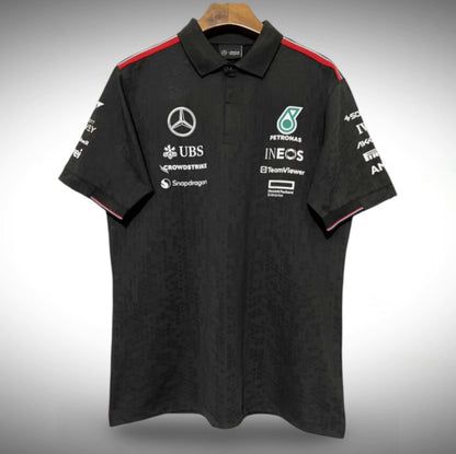 Mercedes AMG Petronas F1 2024 Team Polo - Black