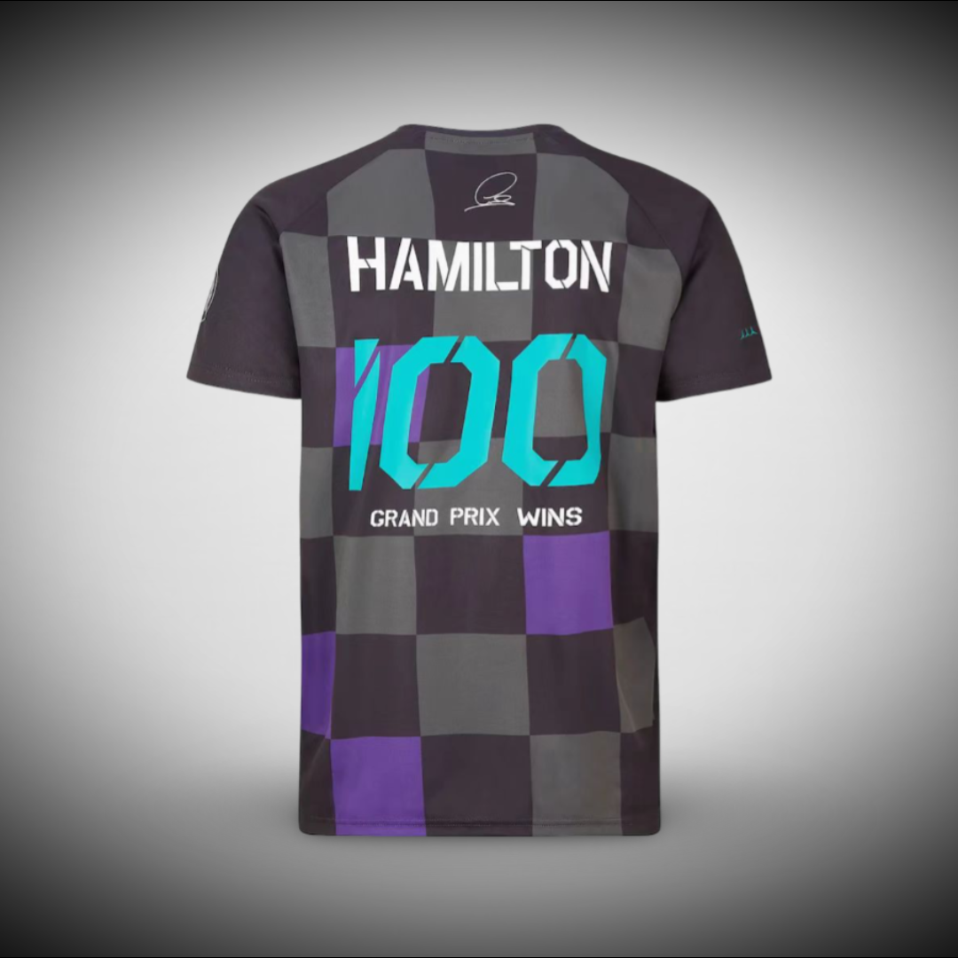 Mercedes AMG F1 Lewis Hamilton Winner 100 GP T-Shirt