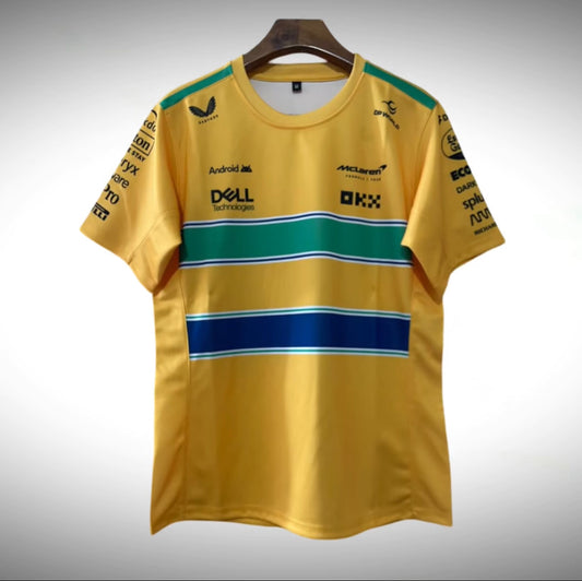 2024 McLaren F1 Men's Monaco GP Senna T-shirt - Yellow Regular