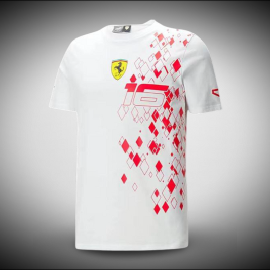 2023 Ferrari Charles Leclerc Monaco T-Shirt