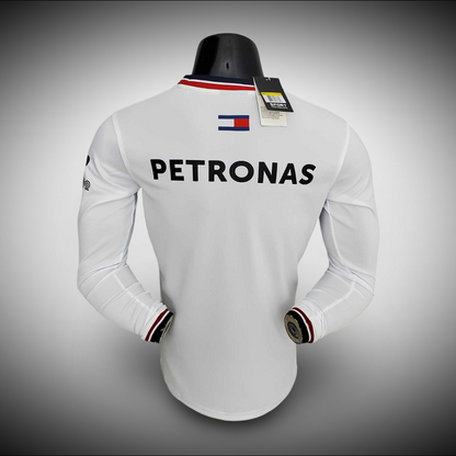 Mercedes AMG Petronas 2022 Team Long Sleeve T-Shirt White