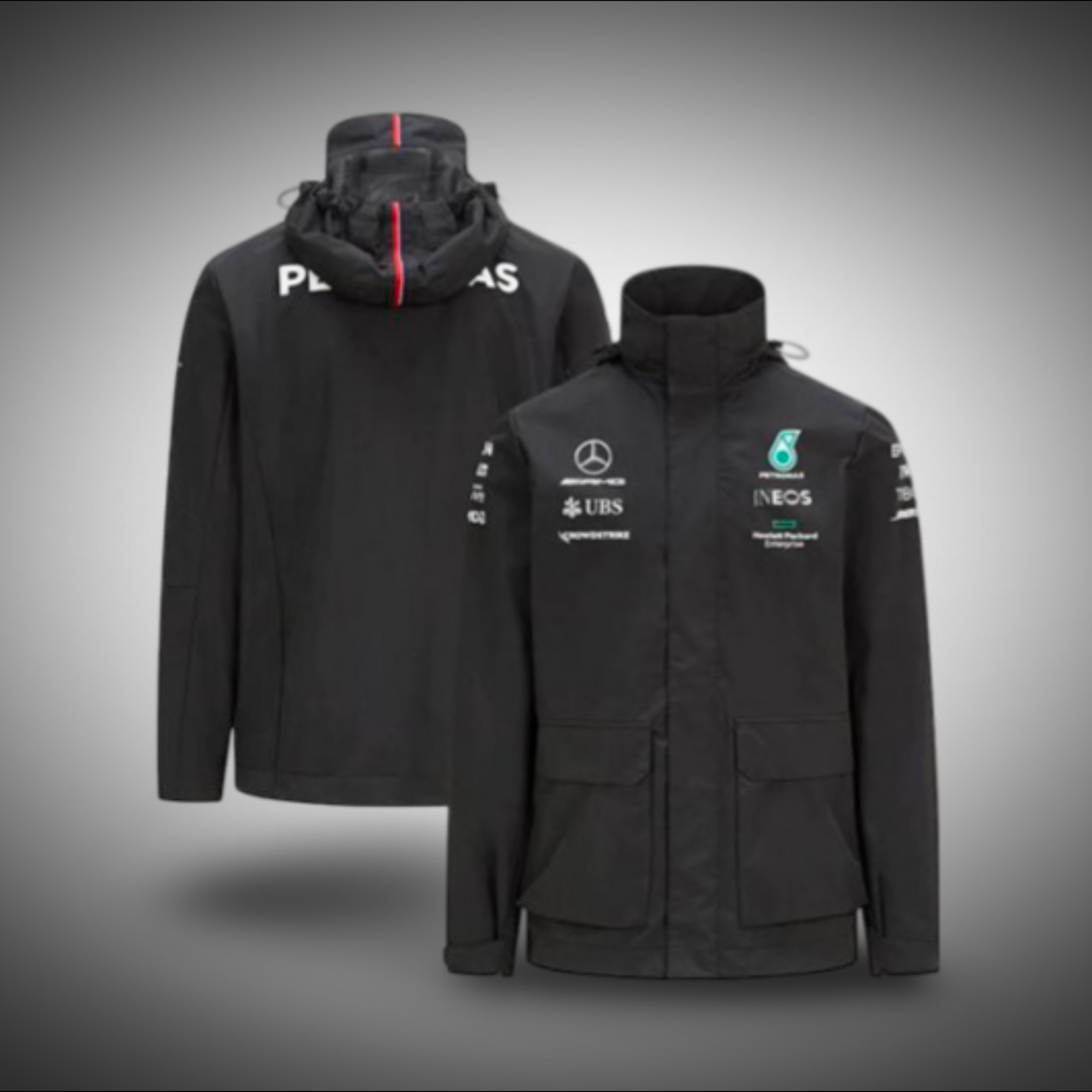 Mercedes AMG-Petronas Black Rain Jacket