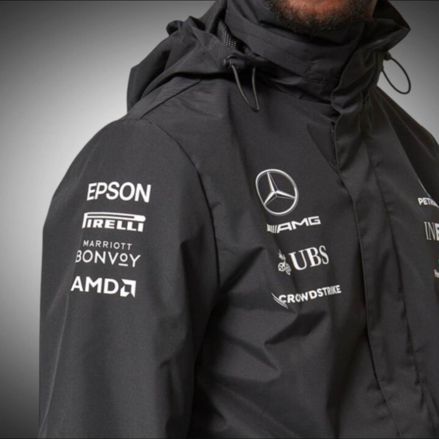 Mercedes AMG-Petronas Black Rain Jacket